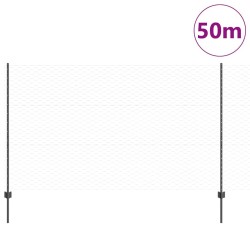 Poteaux de clôture 22 pcs U-Channel Gris 140 cm en acier 