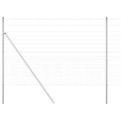 Clôture de champ 1,6 x 25 m en acier galvanisé 