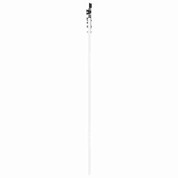 Porte coulissante avec quincaillerie blanche 86x198,5 cm en bois massif de pin 