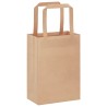 Sacs en papier 50 pcs avec poignées marron 15x8x21 cm 