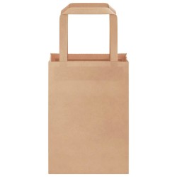 Sacs en papier 50 pcs avec poignées marron 15x8x21 cm 
