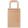 Sacs en papier 50 pcs avec poignées marron 15x8x21 cm 