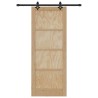 Porte coulissante avec quincaillerie 'ORKDAL'en bois massif de pin 