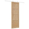 Porte coulissante avec matériel 'ORKDAL'en bois massif de pin 
