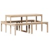 Table de pique-nique 160x134x75 cm bois massif de pin 