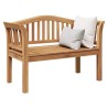 Banc de jardin 120x53.5x85 cm en bois massif de teck 
