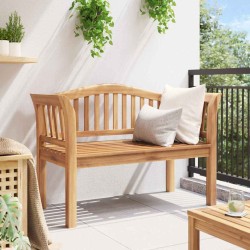 Banc de jardin 120x53.5x85 cm en bois massif de teck 