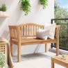 Banc de jardin 120x53.5x85 cm en bois massif de teck 