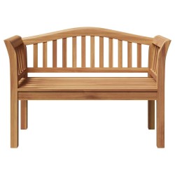 Banc de jardin 120x53.5x85 cm en bois massif de teck 