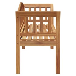 Banc de jardin 120x53.5x85 cm en bois massif de teck 