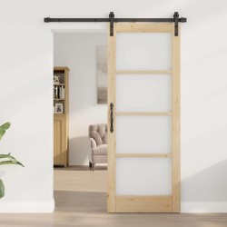 Porte Coulissante avec Ensemble de Quincaillerie 'ORKDAL'78x202 cm 