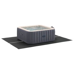 Couvre-piscine Rectangulaire Noir PVC 300 x 220 cm Durable 