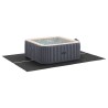 Couvre-piscine Rectangulaire Noir PVC 300 x 220 cm Durable 