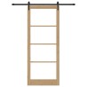 Porte coulissante avec kit 93x232 cm Bois en pin massif 
