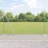 Clôture Euro avec 7 poteaux à flasque 1,5 x 10 m en acier galvanisé 