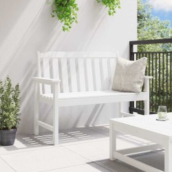 Banc de jardin Blanc 120 cm HDPE 