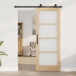 Porte coulissante avec set de quincaillerie "ORKDAL" 78x202 cm 