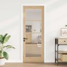 Porte Intérieure avec Verre 'ORKDAL'78x211x4 cm en Bois Massif de Pin 