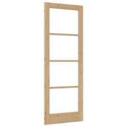 Porte Intérieure avec Verre 'ORKDAL'78x211x4 cm en Bois Massif de Pin 