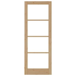 Porte Intérieure avec Verre 'ORKDAL'78x211x4 cm en Bois Massif de Pin 