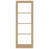 Porte Intérieure avec Verre 'ORKDAL'78x211x4 cm en Bois Massif de Pin 