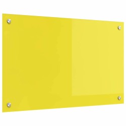 Dosseret de cuisine Jaune 80x50x0,6 cm en verre trempé 