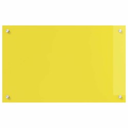 Dosseret de cuisine Jaune 80x50x0,6 cm en verre trempé 