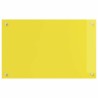 Dosseret de cuisine Jaune 80x50x0,6 cm en verre trempé 