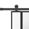 Porte coulissante kit de quincaillerie trempé verre aluminium 