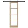 Porte coulissante avec kit de quincaillerie 78x232 cm Bois massif Pin 