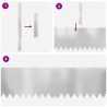Bordures de Jardin 20 pcs 100x0.5x30 cm Acier Inoxydable 