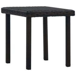 Table à thé de jardin Marron 40x40x40 cm Résine tressée 