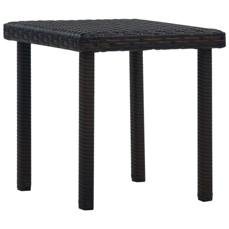 Table à thé de jardin Marron 40x40x40 cm Résine tressée 