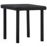 Table à thé de jardin Marron 40x40x40 cm Résine tressée 