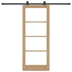 Porte coulissante avec kit de quincaillerie "ORKDAL" 83x202 cm 