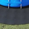 Tapis de sol de piscine noir Ø 306 cm, en tissu non tissé et rond. 