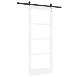 Porte coulissante avec quincaillerie 'ORKDAL'Blanc 83x202 cm 