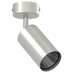 Projecteur de plafond à 1 voie réglable GU10 en nickel brossé 