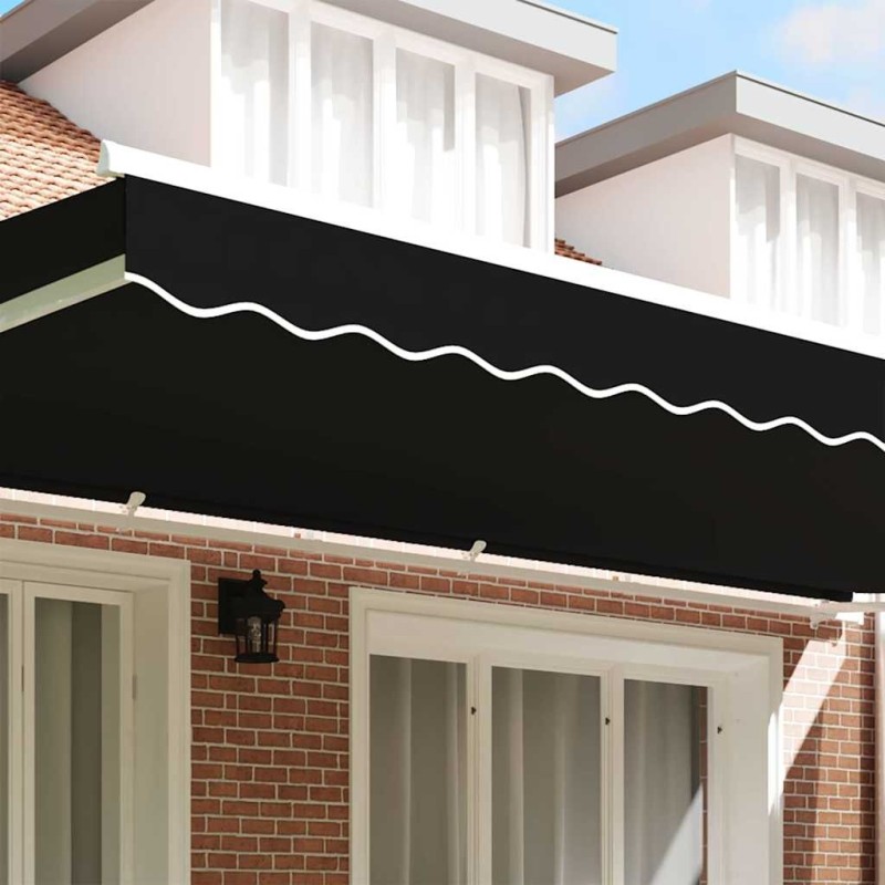 Store banne pour cadre de 6 m, noir, 5.8x0.2 m 