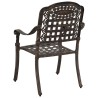 Chaises de jardin 2 pcs Aluminium moulé bronze 