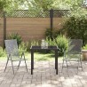 Set de jardin 3 pièces en acier anthracite 