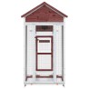 Maison à oiseaux moka 91,5x53x170 cm bois massif de pin 