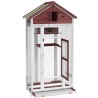 Maison à oiseaux moka 91,5x53x170 cm bois massif de pin 
