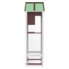 Maison à oiseaux moka 91,5x53x170 cm bois massif de pin 