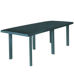 Table de jardin Vert 210 x 96 x 72 cm Plastique 
