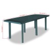 Table de jardin Vert 210 x 96 x 72 cm Plastique 