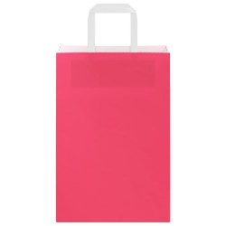 Sacs en papier 50 pcs avec poignées rose 21x11x31 cm 
