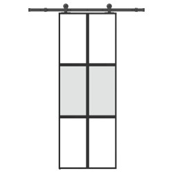 Porte coulissante kit de quincaillerie trempé verre aluminium 