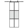 Porte coulissante kit de quincaillerie trempé verre aluminium 
