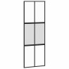 Porte coulissante kit de quincaillerie trempé verre aluminium 